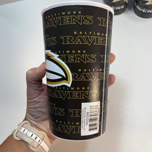 Baltimore Ravens‎ NFL Football Party Supplies Bowl Cups Pom Poms Sticks Picks - Picture 9 of 16